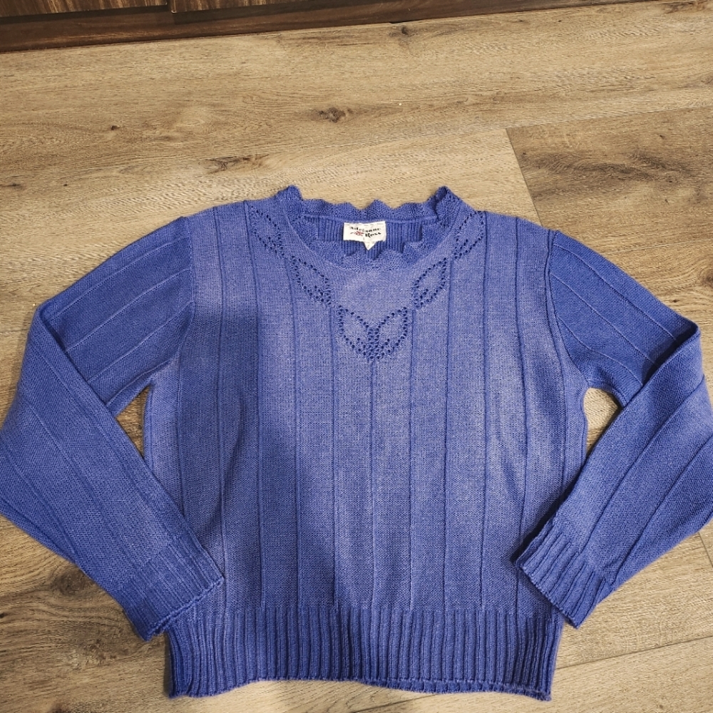 Vintage eyelet sweater
